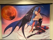 Darkstalkers Night Warriors Morrigan Wallscroll