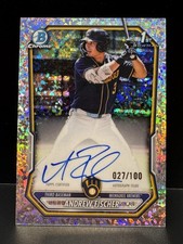 2026 Topps Bowman Chrome Andrew Fischer 1st Auto Speckle /100 CPA-AF
