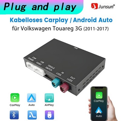 Für VW Touareg 3G 2011-2017 Wireless Carplay/Android Box Retrofit Kit Plug&Play
