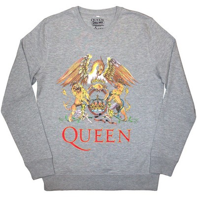 Queen Sweatshirt: Classic Crest OFFICIAL NEU