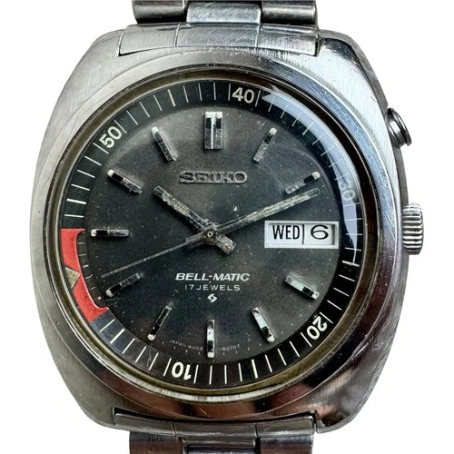Vintage Seiko Bell-Matic Automatic Alarm Watch 4006-6031 Cushion Men 38mm Sport