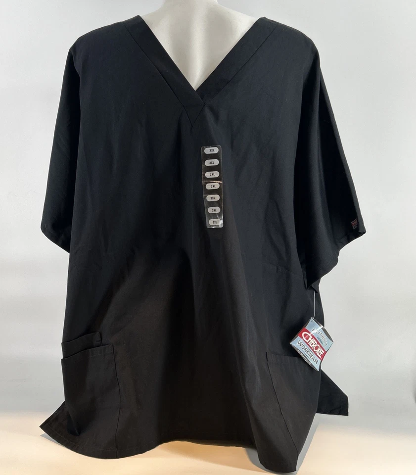 Scrub Top Cherokee   Men Size  3xLarge Short Sleeve New with Tags - Image 4 of 4