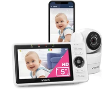 VTech Upgraded Smart WiFi Baby Monitor VM901, 5-inch 720p Display, 1080p Camera