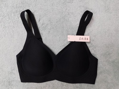 LetsJoli Push Up Seamless Bras for Women No Underwire Black ~ Size XL-Plus