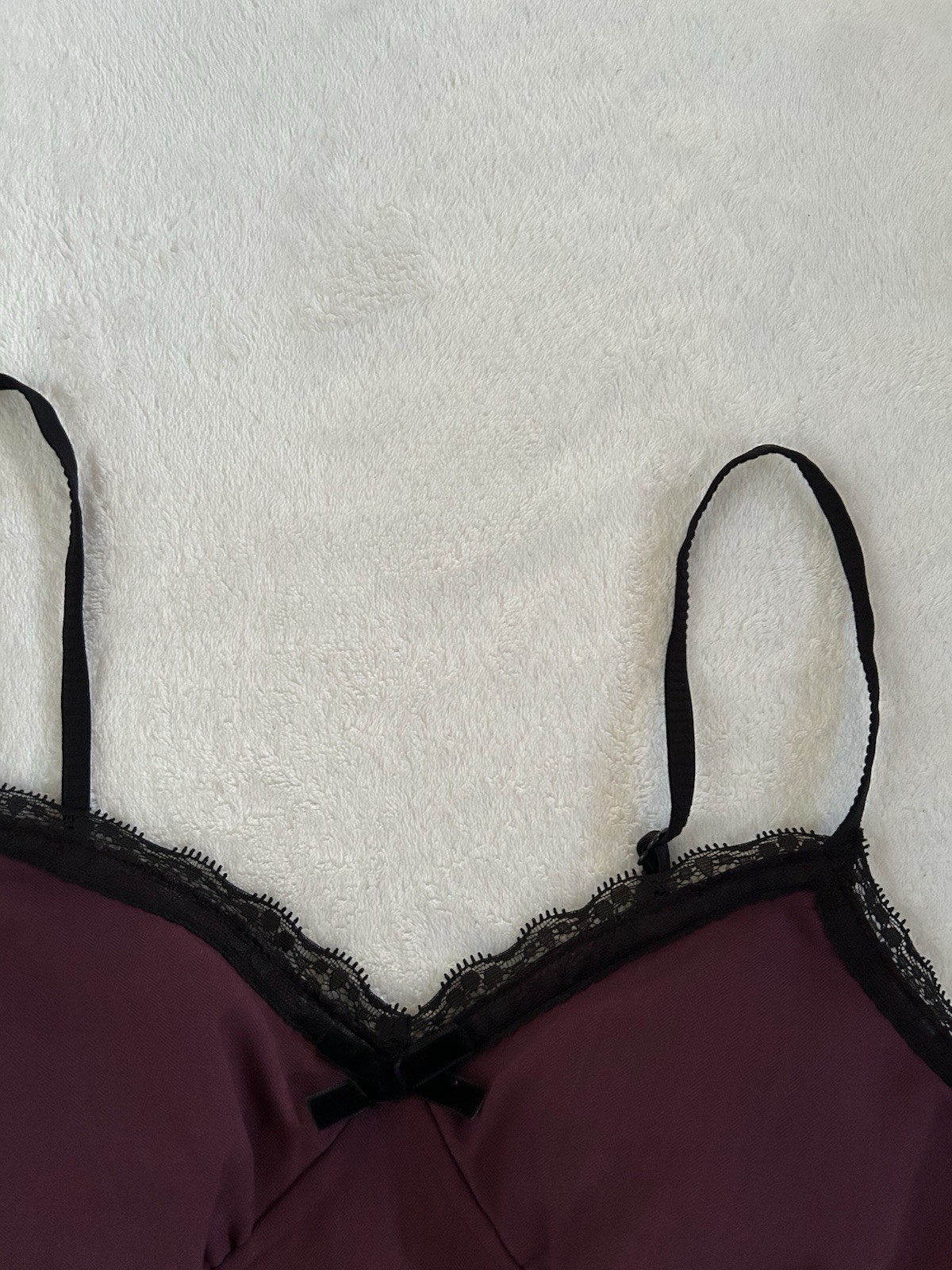 No Boundaries Sweetheart Dark Cherry Semi Cropped Tank Top L (12-14) Chest 35"