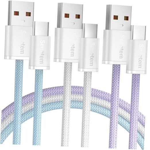 6FT USB C to USB A Fast Charging Cable 3-Pack-image