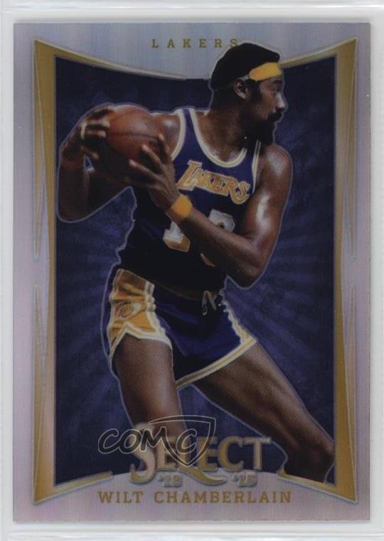 2012-13 Panini Select Silver Prizm Wilt Chamberlain #125 HOF d4v