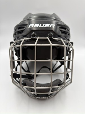 Bauer IMS 5.0 Small Black Ice Hockey Helmet Full Face Cage Chin Strap