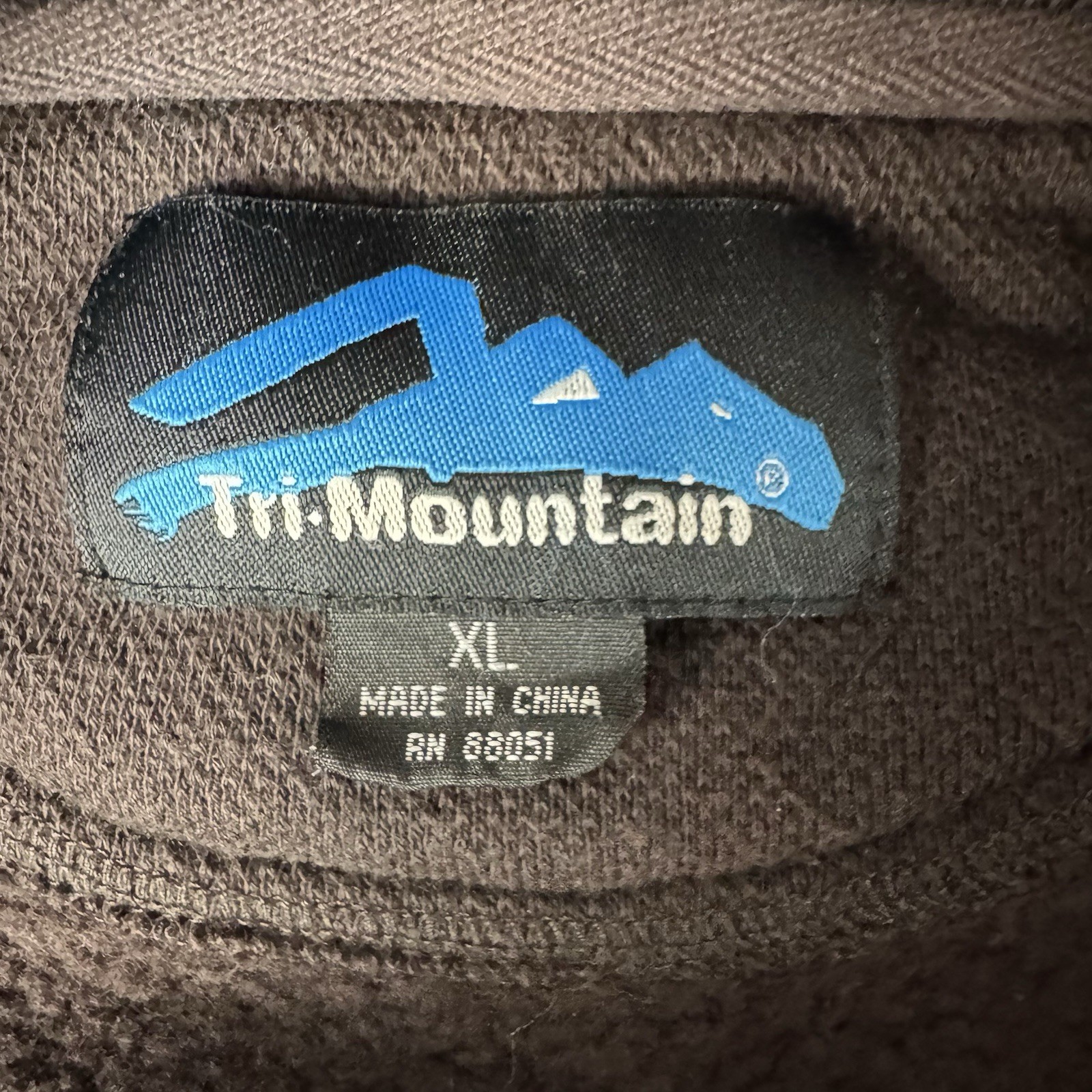 UPS Straight Down Pullover Mens Medium Brown 1/4 … - image 4