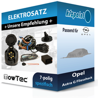 Towtec E-Satz 7Polig Fahrzeugspezifisch Passend für Opel Astra G Fliessheck NEU