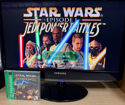 Star Wars Episode I Jedi Power Battles (Sony PlayStation 1) CIB Tested & Working