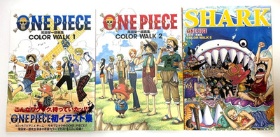 One Piece Color Walk Art Book Lot (1, 2 & 5 SHARK) – Eiichiro Oda