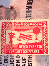 Deutsches Reich Reichsverein f&uuml;r Luftschifffahrt 2 Pf Luftfahrt Zeppelin