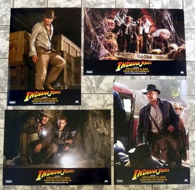 Indiana Jones 4 Harrison Ford 4 AUSHANGFOTOS German LC-Set ´08 BLANCHETT Allen