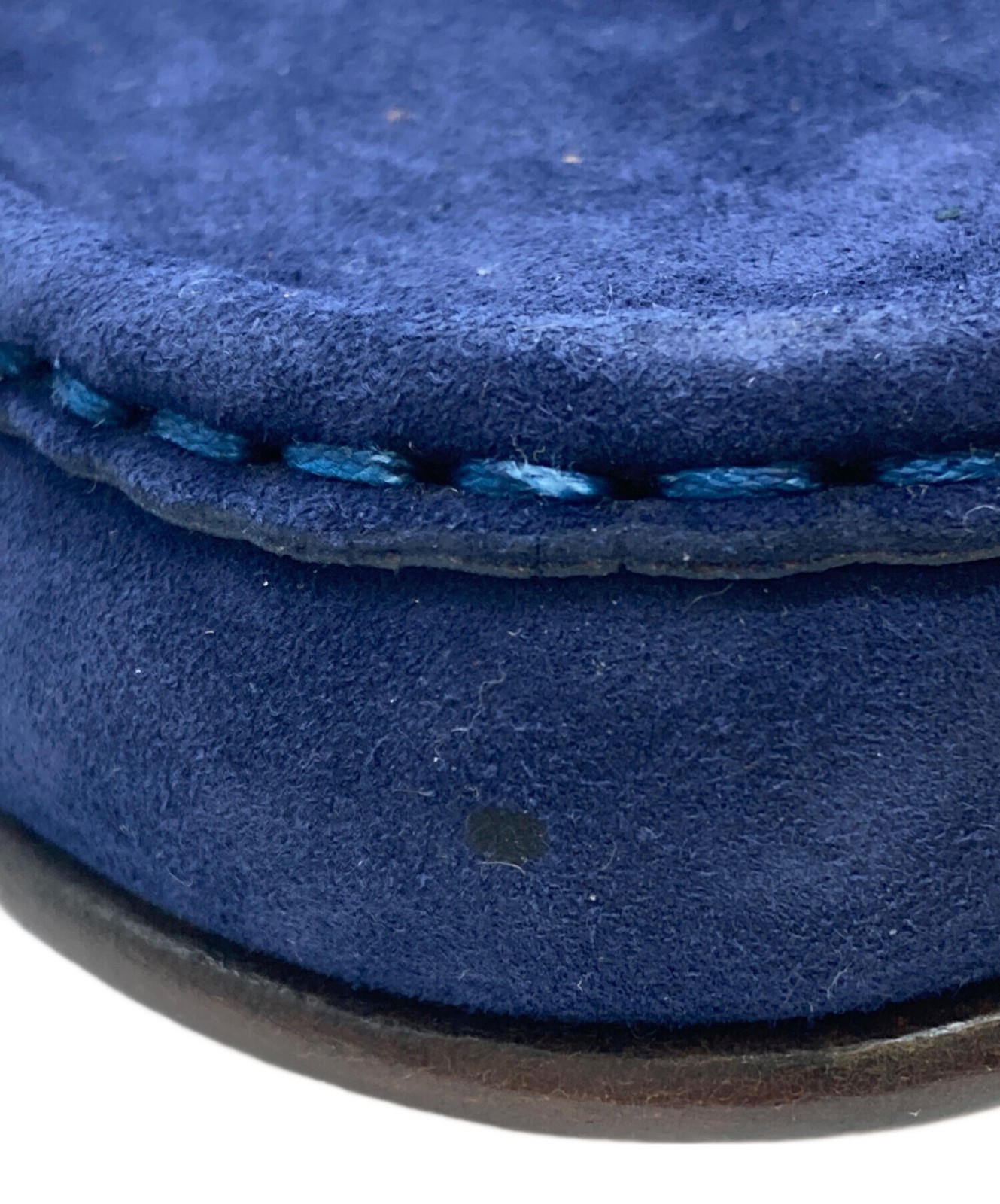 GUCCI Short Boots Shoes Horsebit EU 36 US 6 Suede Navy Auth Excellent From JAPAN thumbnail 6