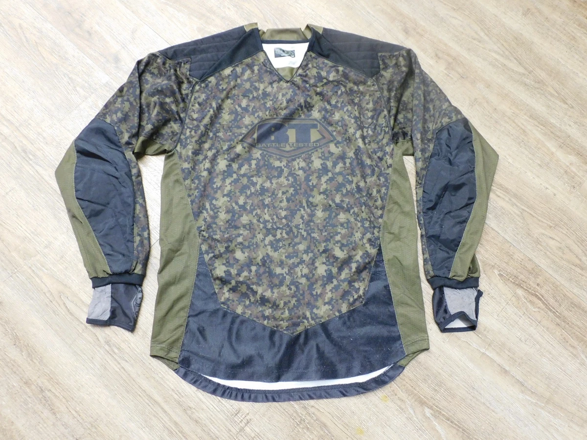 Maillot de paintball vintage Smart Parts manches longues taille M vert noir