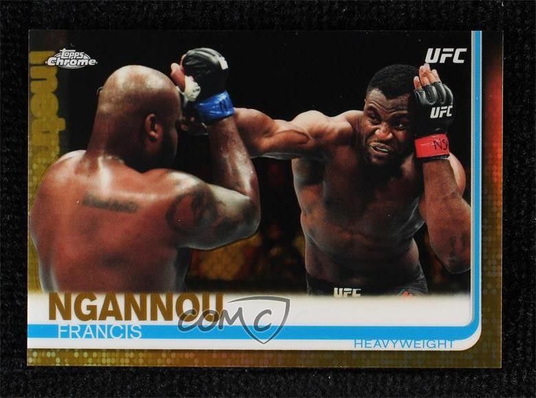 2019 Topps Chrome UFC Gold 48/50 Francis Ngannou #55 4f5