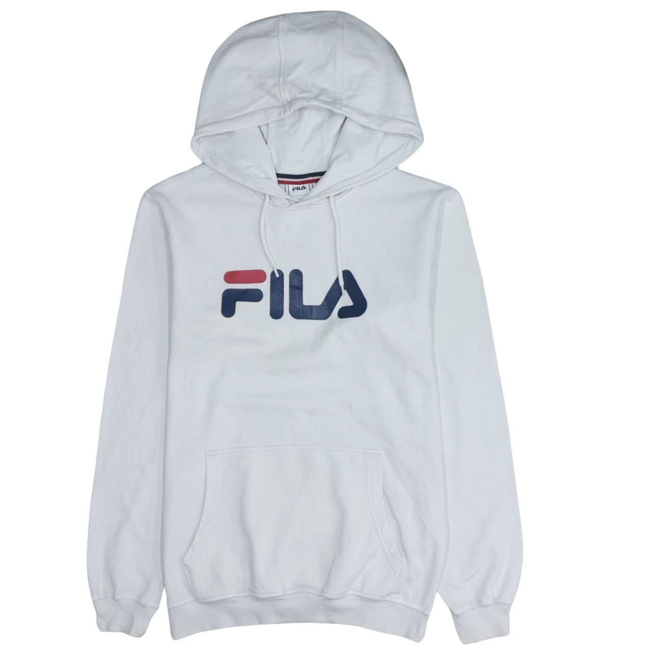 Felpa con cappuccio vintage FILA BIANCA UOMO S