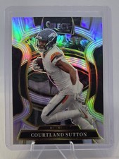 2025 Panini Select # 11 Courtland Sutton Silver Prizm Concourse Denver Broncos