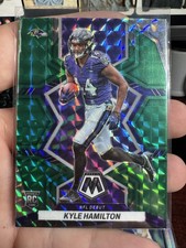 2022 Panini Mosaic Kyle Hamilton Green NFL Debut #288 Rookie RC Ravens NM MINT