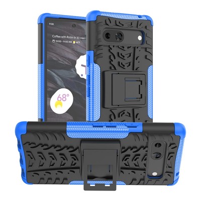 BUILDER Hülle für Google Pixel 7a, Slim Armor Stoßfest Ständer Robust Handy Cover