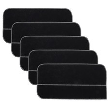 5Pcs Reusable Felt Silverware Storage Bags Black Anti Tarnish Flatware Organizer