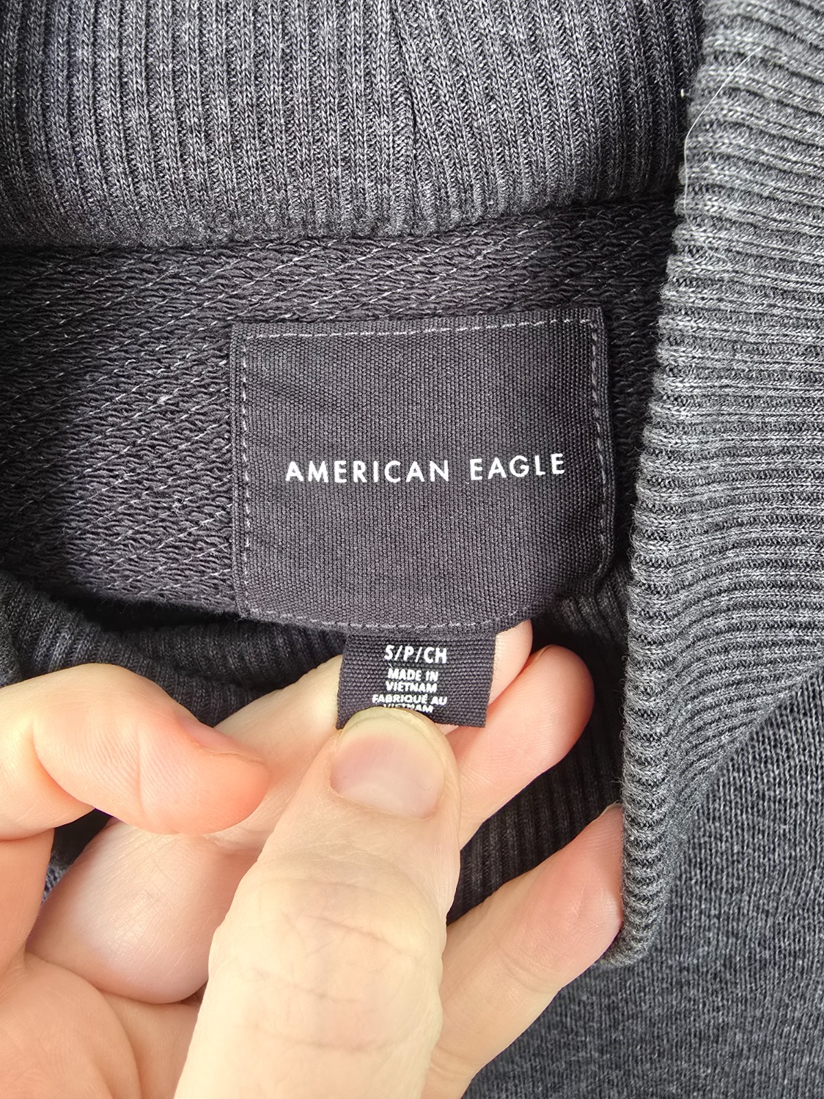 American Eagle Patchwork Exposed Seam Oversized S… - image 3