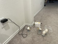 Electric Double Breast Pump Set  Includes Bottles, Flanges, Tubing Gently Used