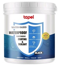 Liquid Rubber RV Roof Coating - 3X Stronger- Black 1.8 Lb - Waterproof 28oz
