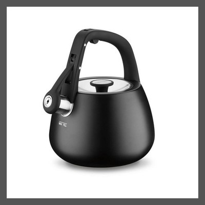 Cuisinart 2QT Tea Kettle Black 2qt Stovetop CKS-25MBK Whistling Flip-Up Spout