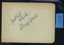 Stringer Davis - Signed Autograph Book Page - Murder She Said