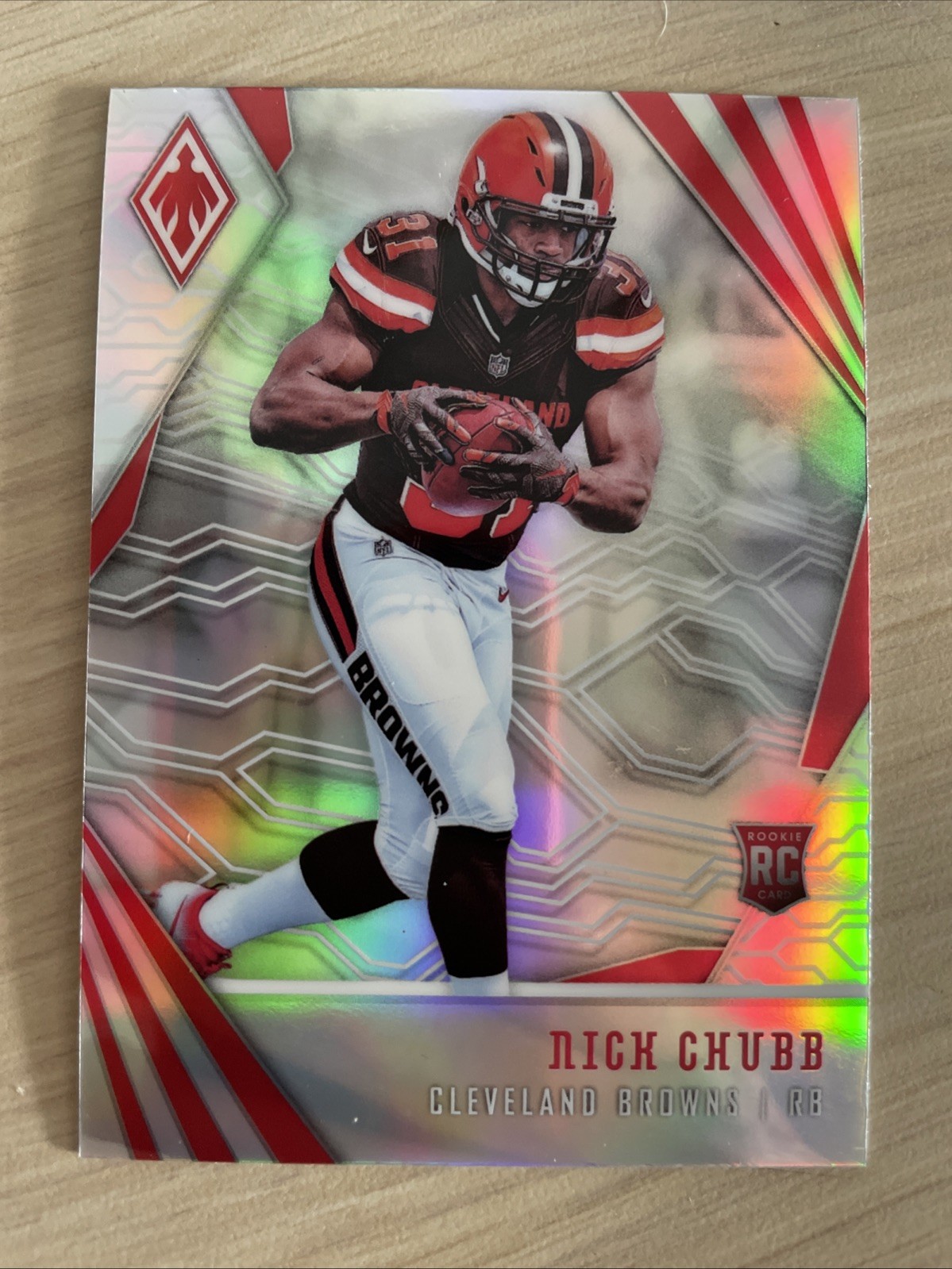 2018 Panini Phoenix #113 Nick Chubb Silver Rookie