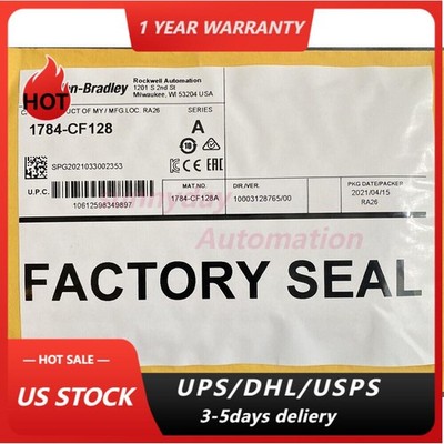 NEW Factory Sealed Allen Bradley 1784-CF128 Compact Flash Memory Card 1784CF128