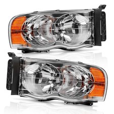 AUTOSAVER88 Headlight Assembly Compatible with 2002 2003 2004 2005 Dodge Ram ...