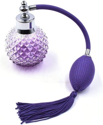 Crystal Art Vintage Style Refillable Perfume Atomizer Long Spray Bottle 100Ml (P
