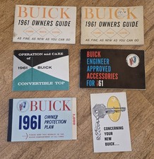 1961 Buick Electra Invicta Le Sabre Factory Owners Manual Set 1961 Buick Electra Invicta Le Sabre Factory Owners Manual Set