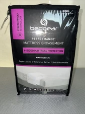 Bedgear King Performance Mattress Protector Waterproof Stretchwick 6 Sided New