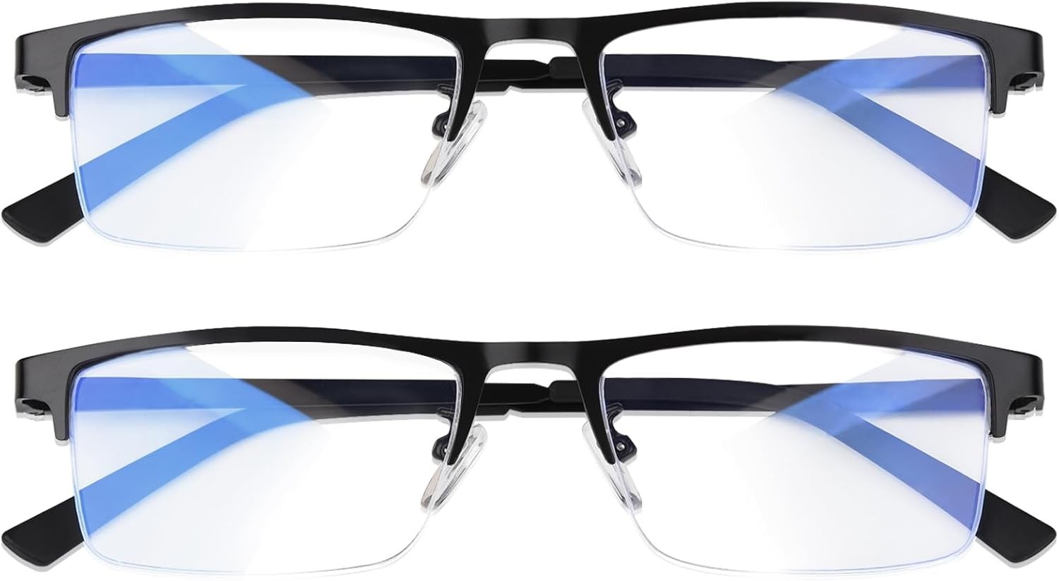 2-Pack Lightweight Blue Light Blocking Glasses for Screen Use – Made in USA  -image