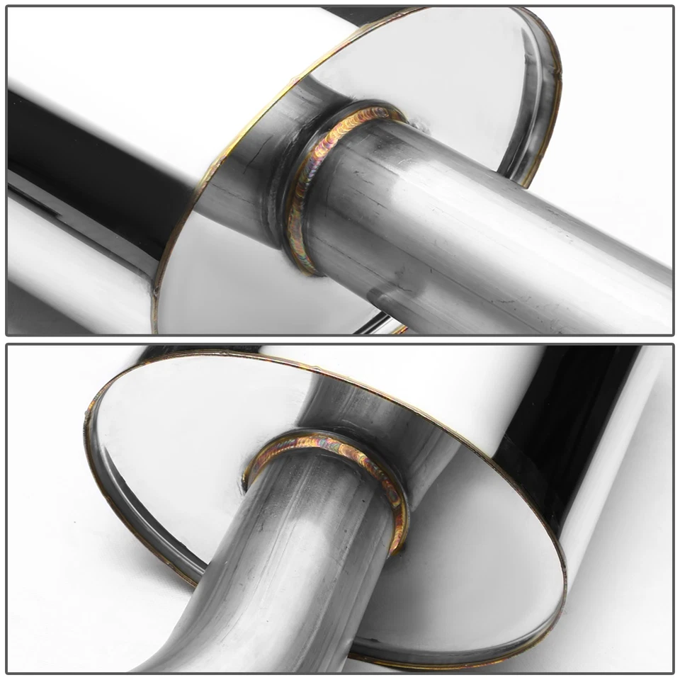 SISTEMA CATBACK ESCAPE ACERO INOXIDABLE PUNTA ENROLLADA 4.5" PARA 00-05 DODGE NEON PL SOHC 2.0 Foto 3 de 4