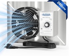 260 CFM Stainless Steel Crawl Space Ventilation Fan W/ Humidistat Freeze