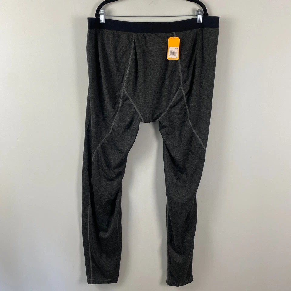 Pantalones Carhartt Force Peso Medio Mezcla Lana Térmica Capa Base 3XLT Gris Negro Foto 4 de 4