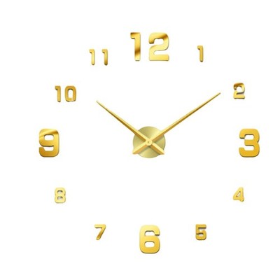 Nicht tickende 3D DIY Wanduhr verstellbarer Durchmesser Wanddekoration