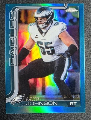 2025 Topps Chrome - Lane Johnson #246 Aqua Refractor /199 Eagles