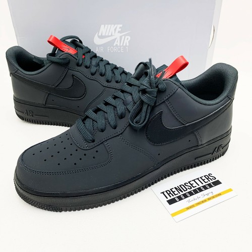 NIKE FORCE 1 07 US UK 6.5-12 BLACK RED GREY ANTHRACITE MENS SIZE | eBay