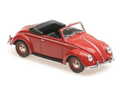 VOLKSWAGEN HEBMÜLLER-CABRIOLET - 1950 - RED 940052131 MAXICHAMPS 1