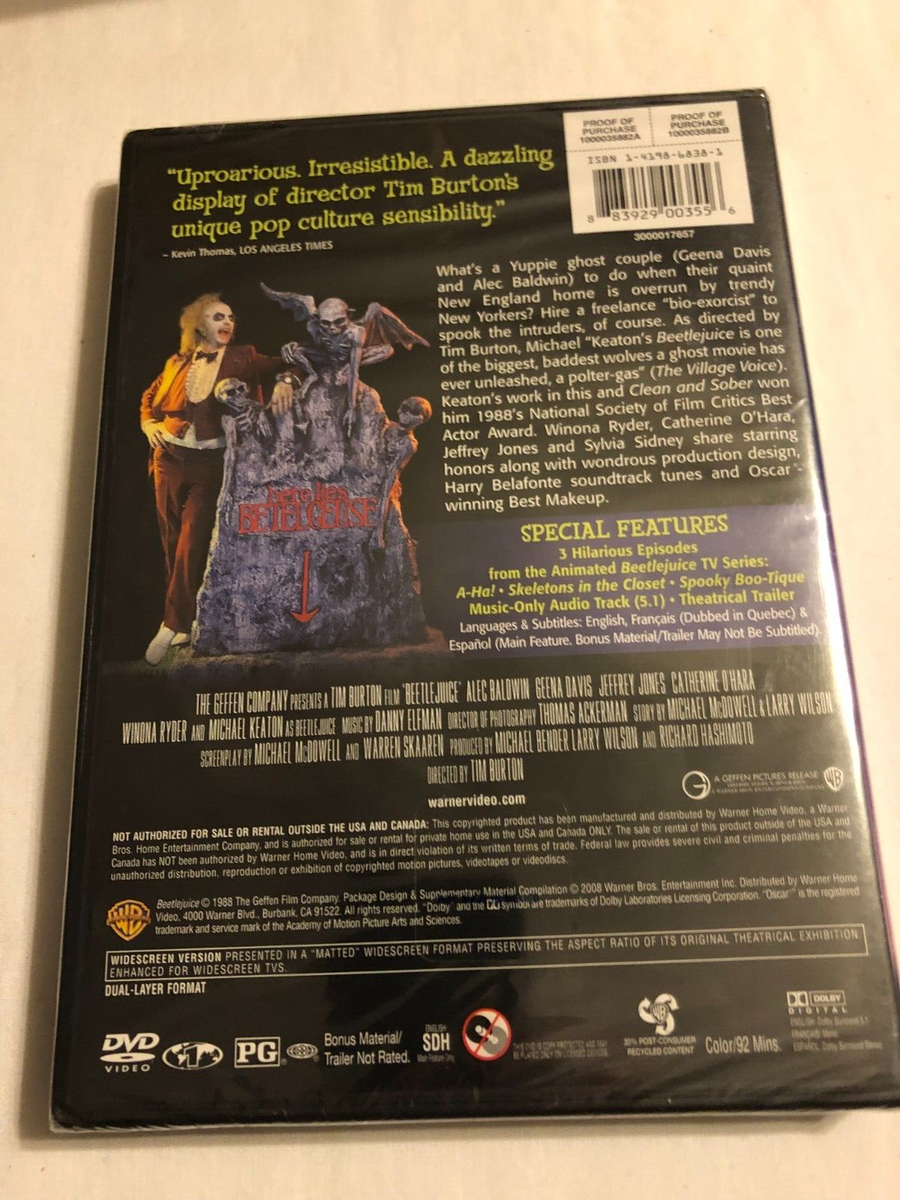 Beetlejuice -20th Anniversary Deluxe Edition DVD-Michael Keaton | eBay
