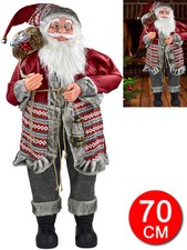 70cm Weihnachtsmann Santa Claus Nikolaus Weihnachten Figur Weihnachts Deko M1