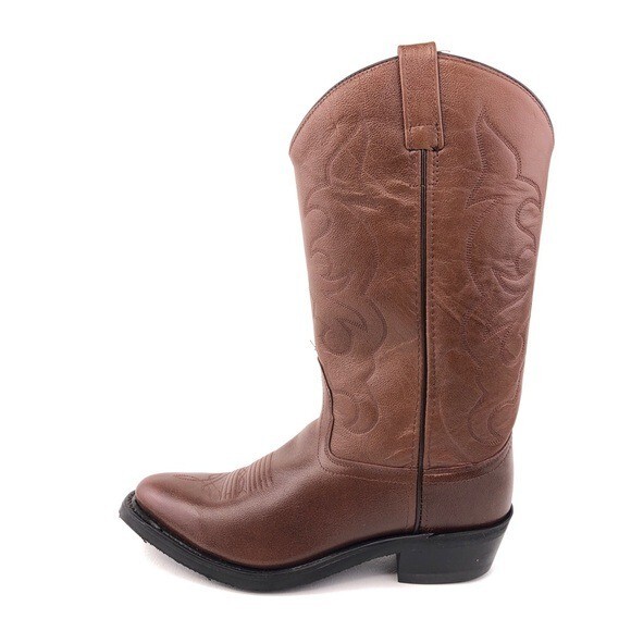 Sac de transport vintage NEUF Saba Western Store marron bottes de