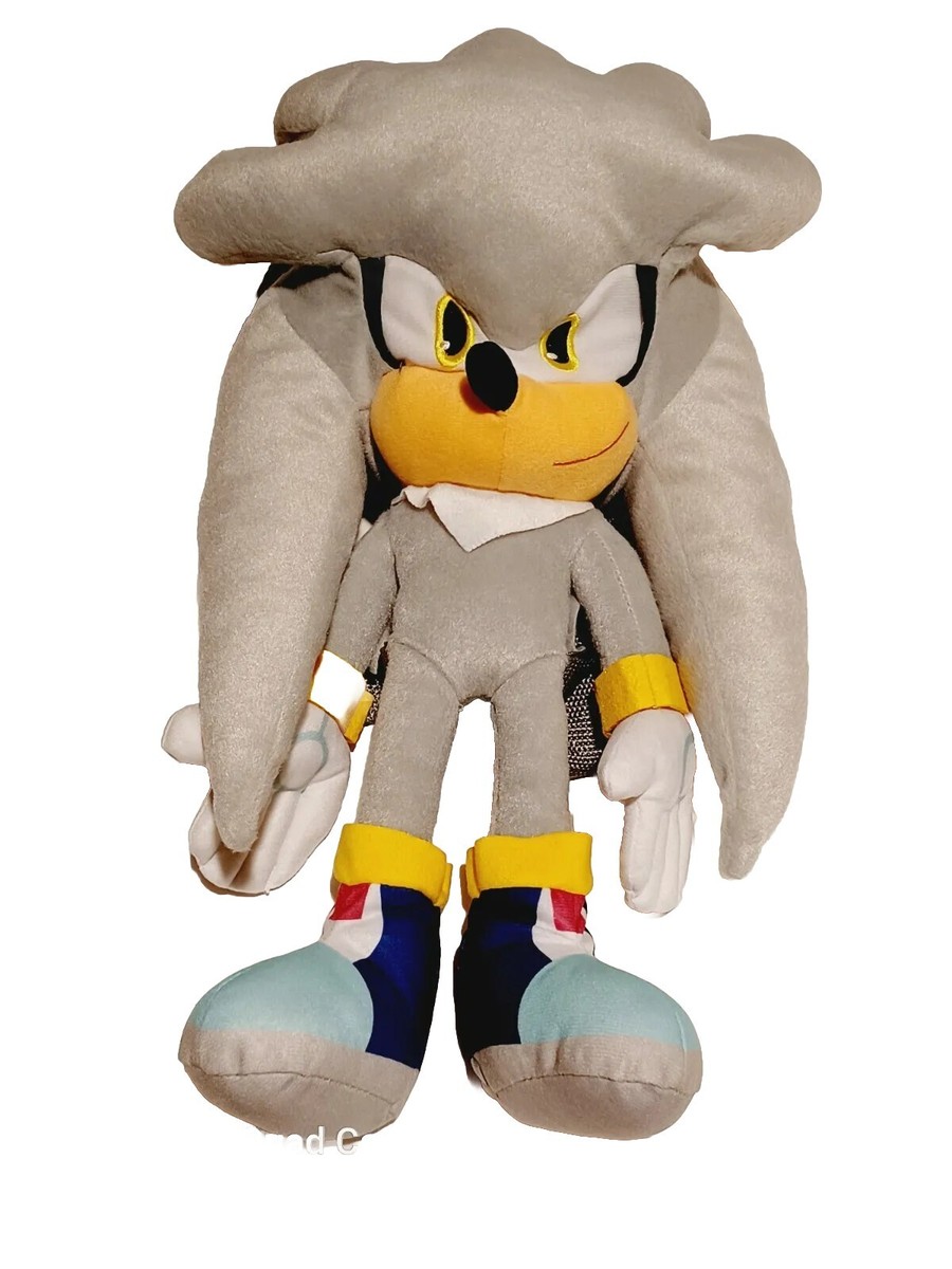 Sonic The Hedgehog Silver Plush Doll Backpack 17