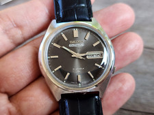 VINTAGE SEIKO 5 ACTUS AUTOMATIC 7019-8010 BLACK DIAL GENTS.